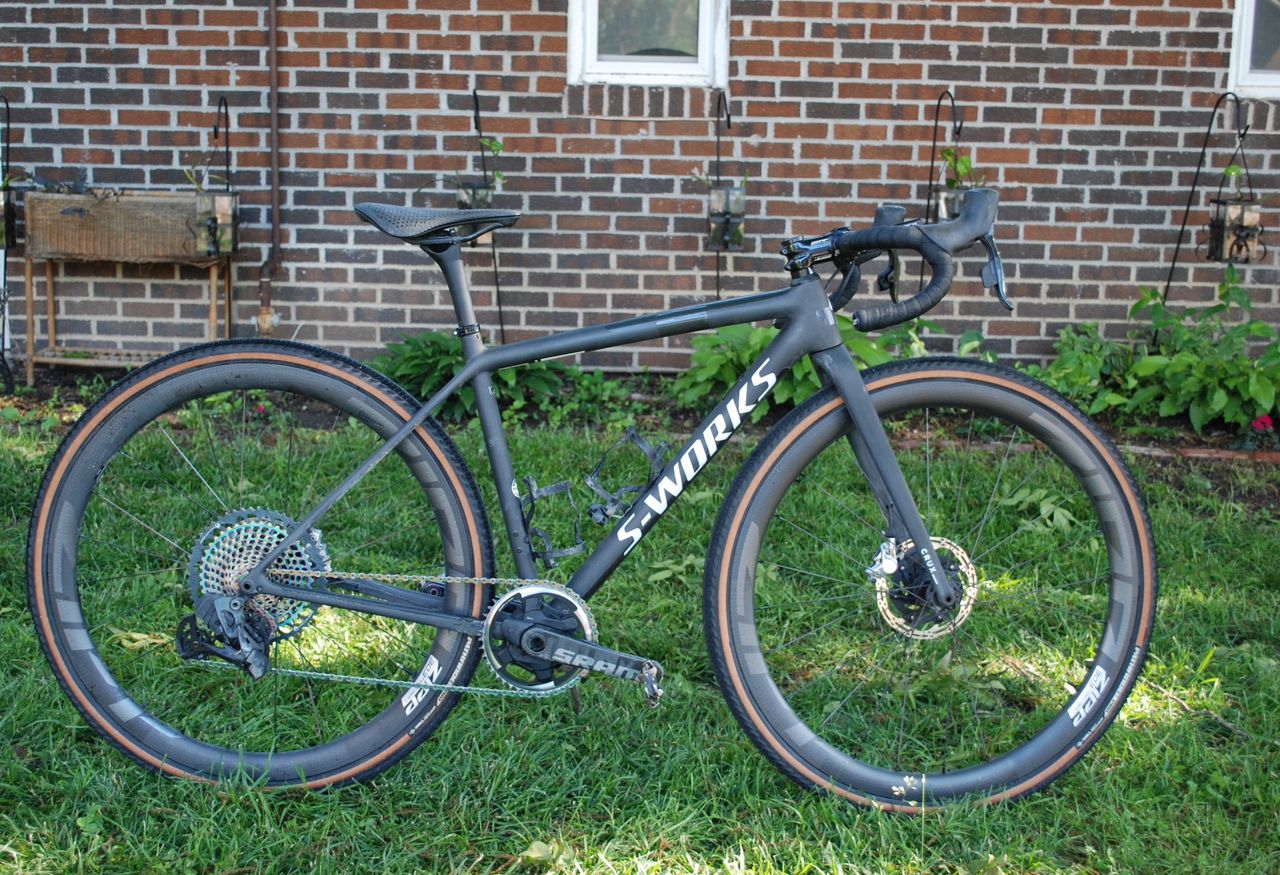 Sarah Sturm's Specialized Crux in stock colors and a very stock build