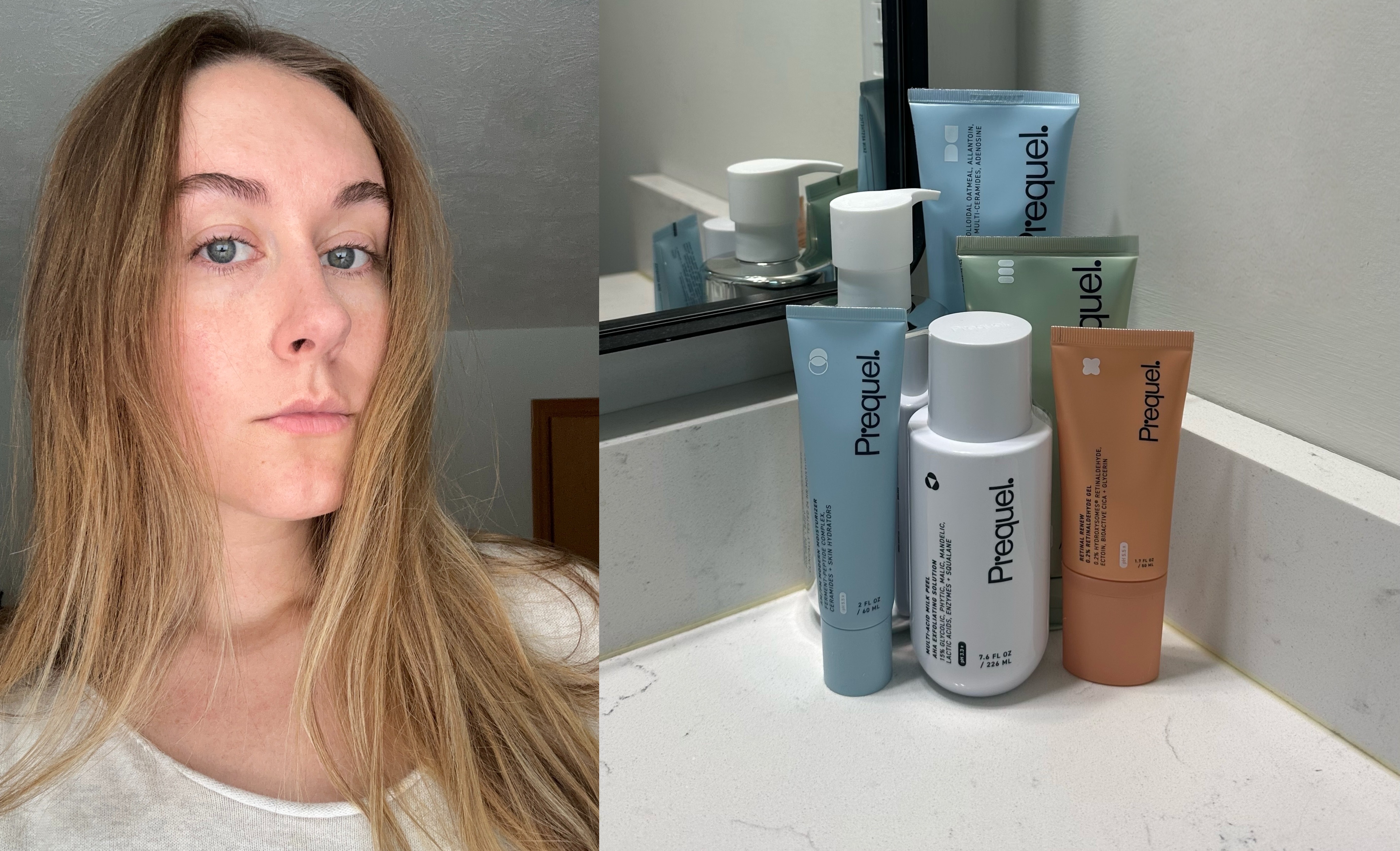 Beauty editor Kaitlyn McLintock and her Prequel skincare collection