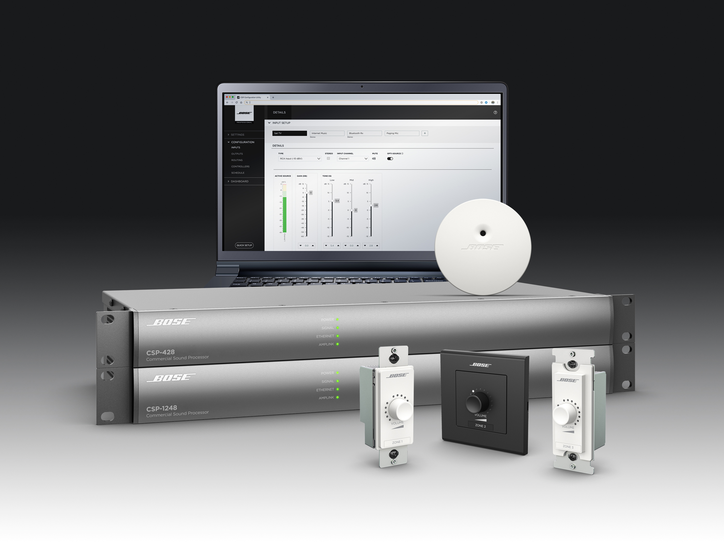 Bose Professional has released the CSP-1248 and CSP-428 commercial sound processors