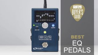 Source Audio EQ2 pedal on a grey background