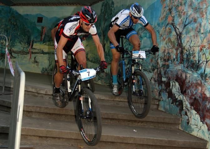 Luke Fetch and Paul van der Ploeg in the men's final