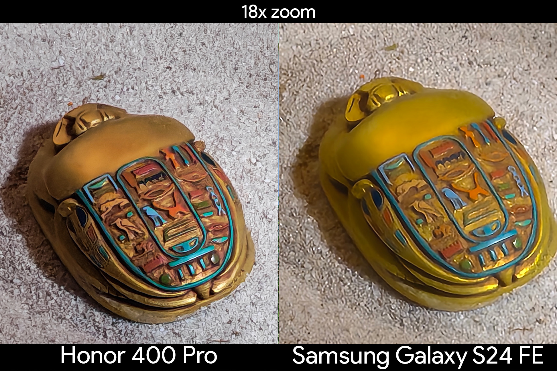 Telephoto zoom camera samples from the Honor 400 Pro vs Samsung Galaxy S24 FE