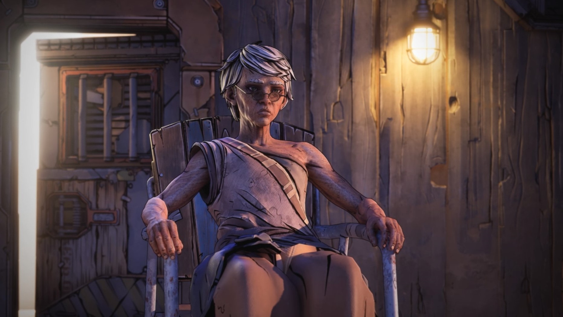 Borderlands 4 screenshot of a grandmother.