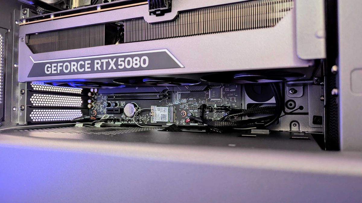 Image of the Lenovo Legion Tower 7i (Gen 10) gaming desktop.