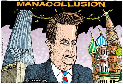 Political Cartoon U.S. Paul Manafort Mueller Investigation Trump Russia collusion