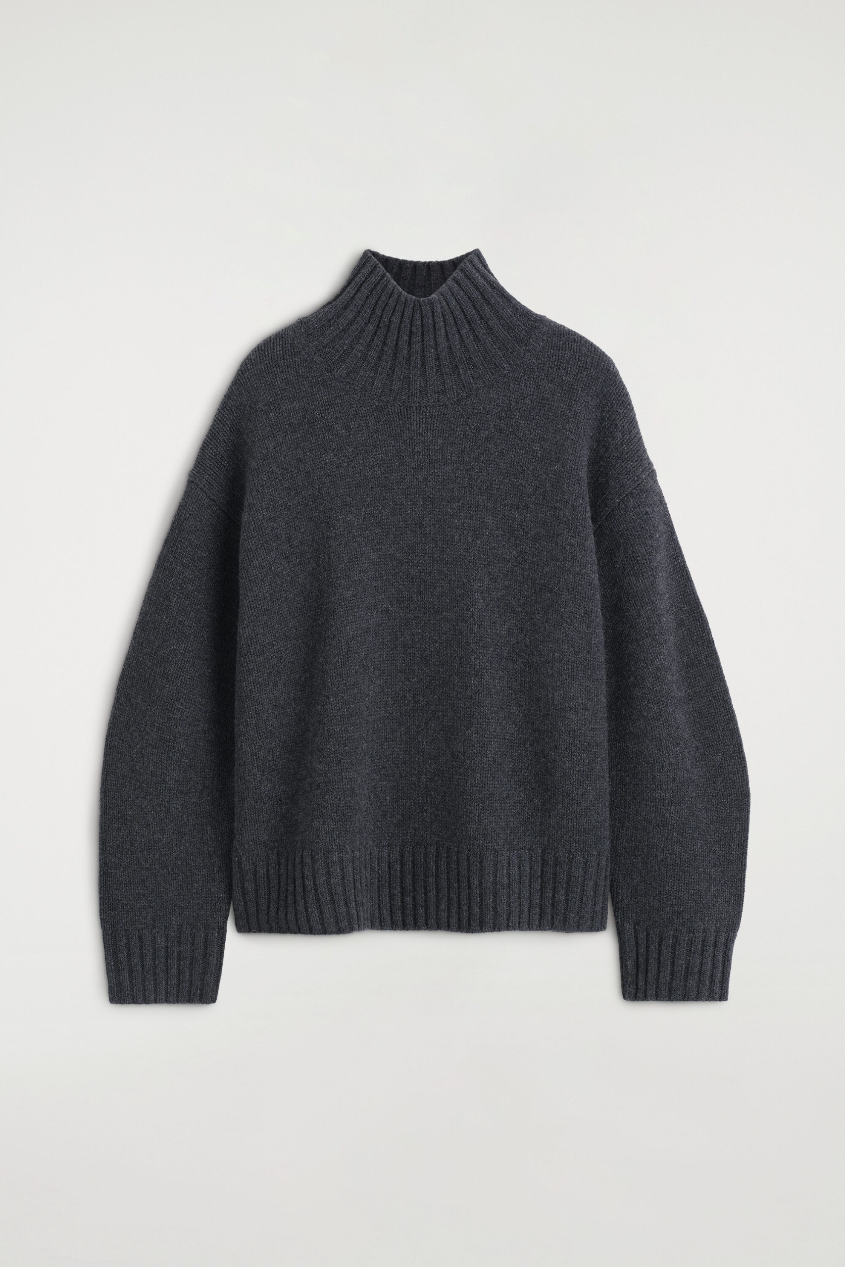 Chunky Pure Cashmere Funnel-Neck Jumper