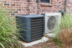 Landscaping Near Outdoor Central Air Conditioning Unit