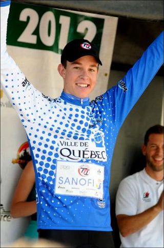 Blue jersey: Vegard Stake Laengen (Team Type 1 Sanofi)