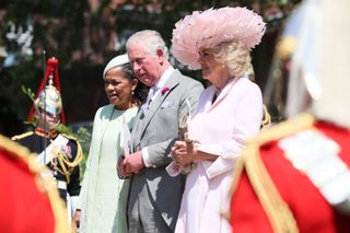 Doria Ragland with Prince Charles at Harry and Meghan's wedding