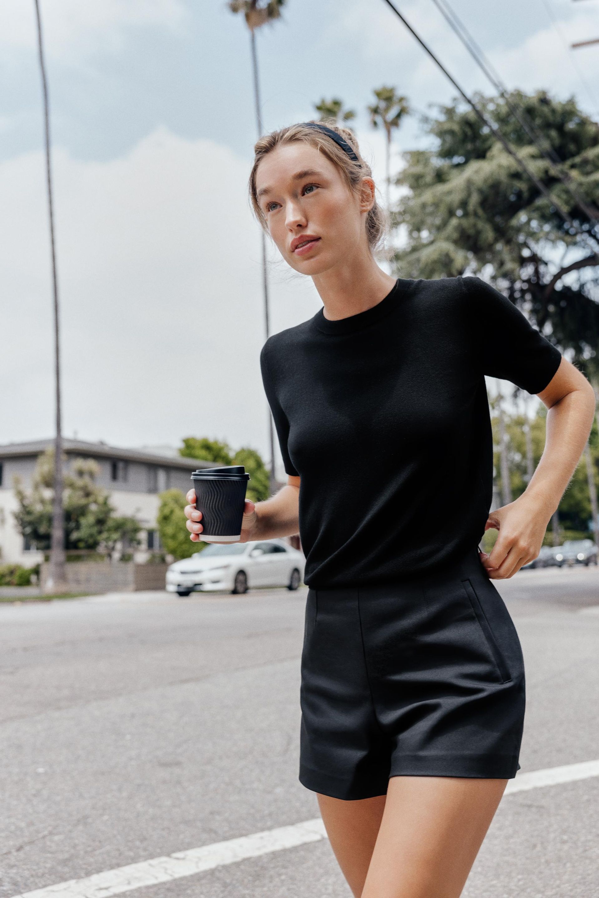 Short Sleeve Basic Knit Top