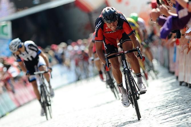 Greg Van Avermaet sprints for the line
