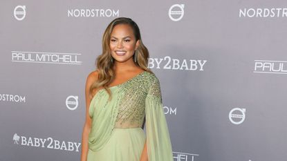 us model chrissy teigen arrives for the 2019 baby2baby fundraising gala at 3labs in culver city, california on november 9, 2019 baby2baby will honor chrissy teigen with the giving tree award, presented by john legend, for her commitment to children in need photo by jean baptiste lacroix afp photo by jean baptiste lacroixafp via getty images