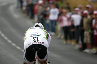 Fabian Cancellara as number 13 and world time trial champion in the 2008 Tour de France