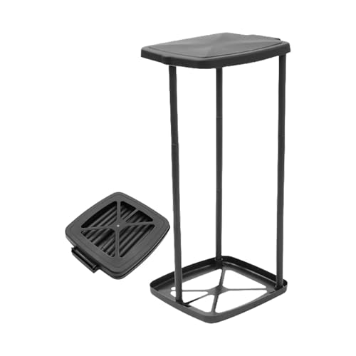 Trash Bag Holder - Bin Bag Stand Metal | Garbage Bag Holder | Trash Storage Rack | Telescopic Garbage Holders, Waste Storage Frame With Lid for Living Room, Yard, Lawn, Camping