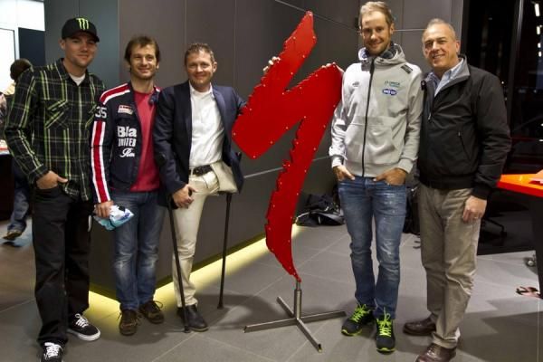 Tom Boonen with Jarno Trulli and Fabrizio Macchi