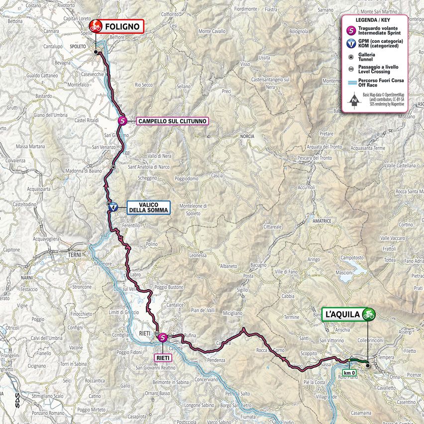 Stage 10 map 2021 Giro d'Italia