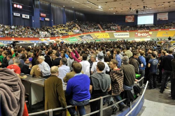 Fans packed in to watch the racing in Gent