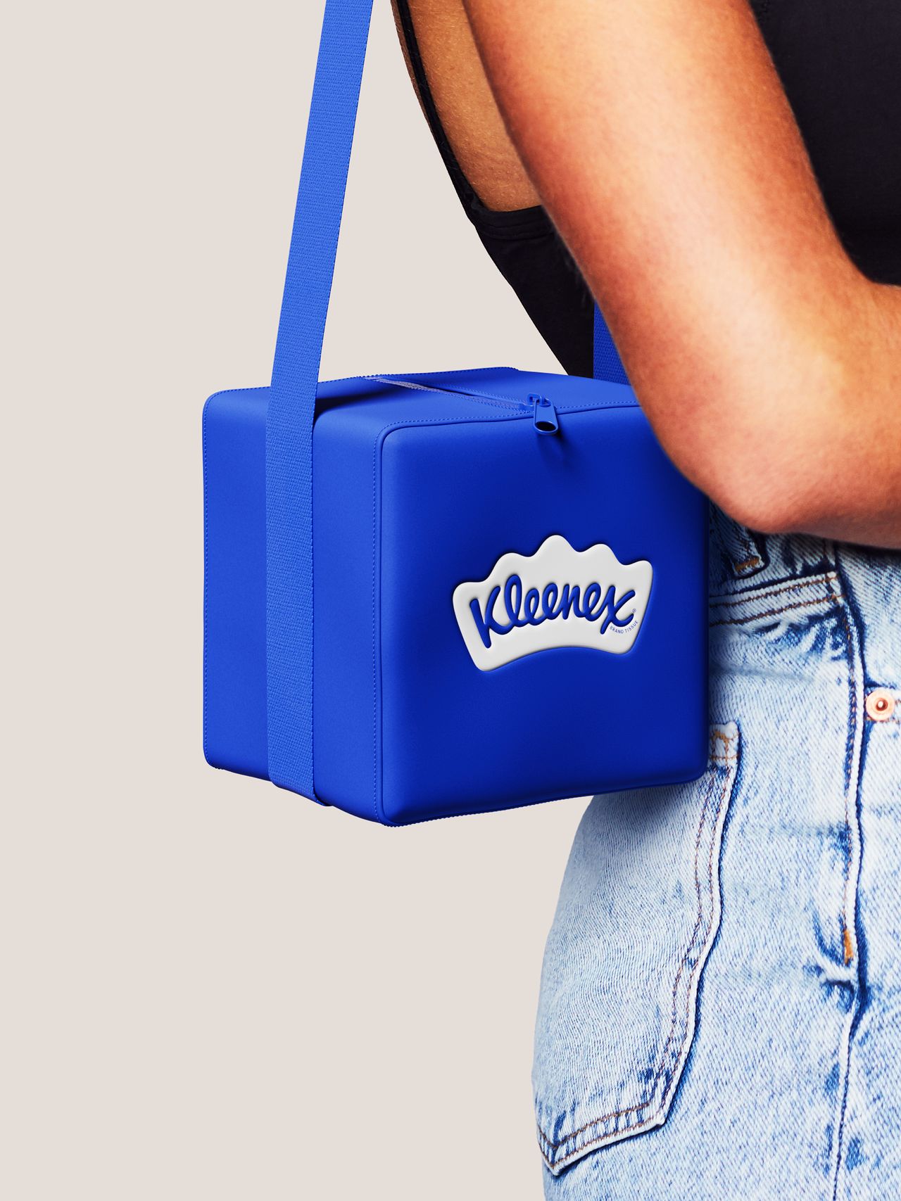 Kleenex brand on a bag