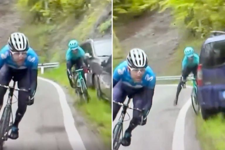 Gorka Izagirre on stage 16 of the Giro d'Italia