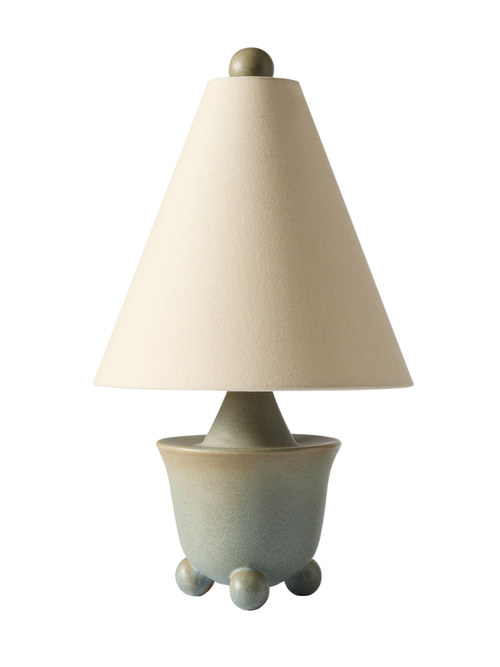 Pierce & Ward Ball Foot Ceramic Table Lamp