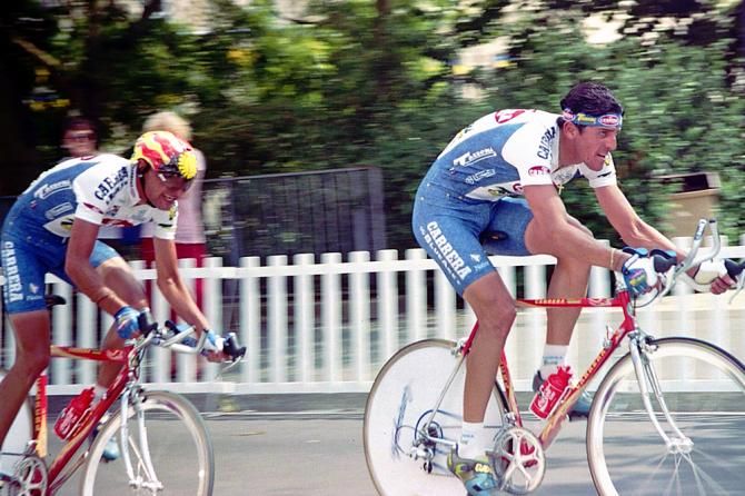 Marco Pantani in the 1995 Tour TTT