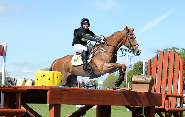 2015: Badminton Oliver Townend (GBR) riding Armada during the cross country phase of The Mitsubishi Motors Badminton Horse Trials at Badminton in Gloucestershire, UK; on 9th May 2015