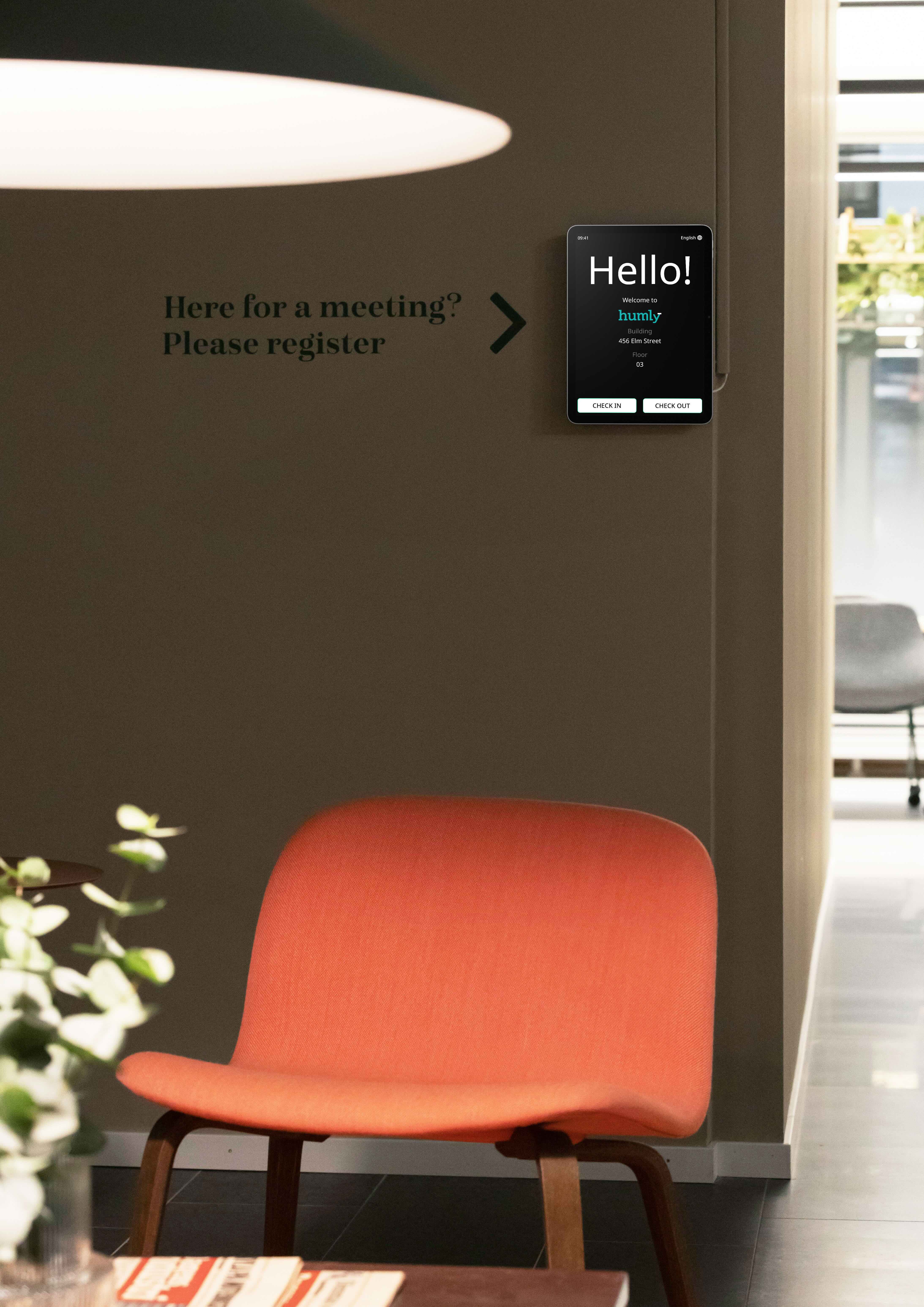 Humly's new guest check-in solution.