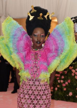 Lupita Nyong'o attending the Met Gala in New York City in 2019.
