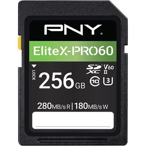 PNY 256GB Elitex-Pro60 UHS-II SDXC Memory Card