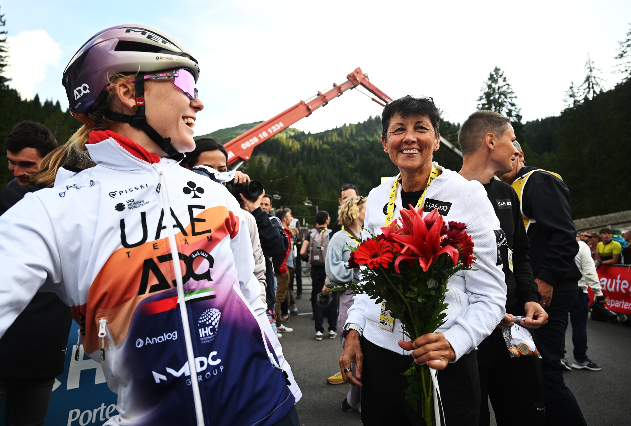 Cherie Pridham at the 2025 Tour de France Femmes