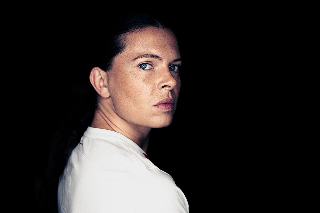 Abbie Ward of England poses for a portrait during the England Women&#039;s Rugby World Cup 2025 Portrait Session on August 16, 2025 in Durham, England. (Photo by Molly Darlington - World Rugby/World Rugby via Getty Images)
