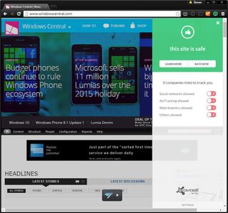 Avast Antivirus 2015 browser plug-in