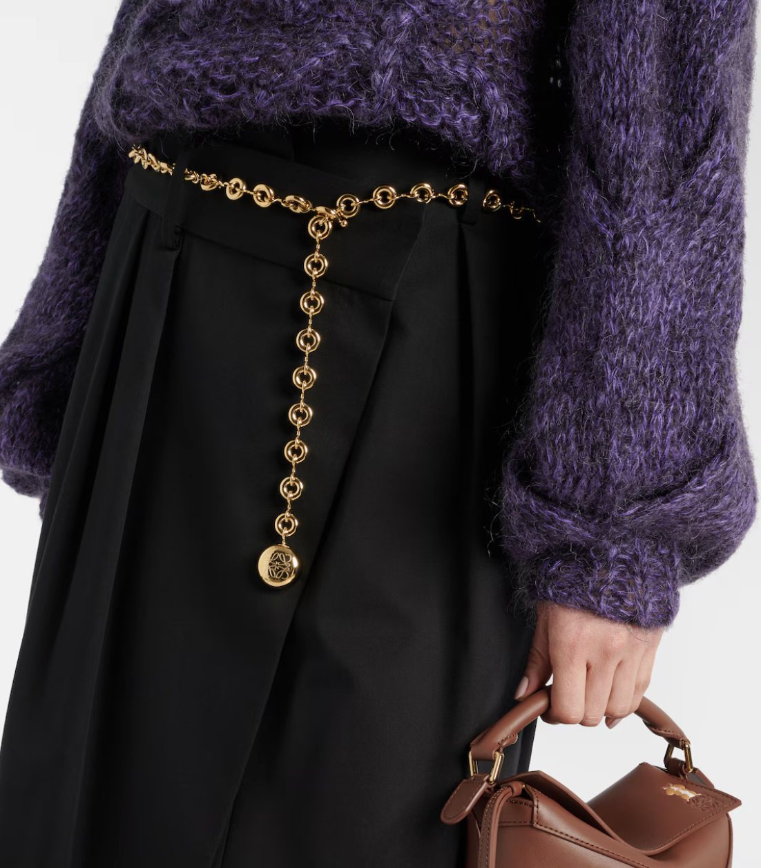 Loewe, Donut Chain Belt in Gold - Loewe