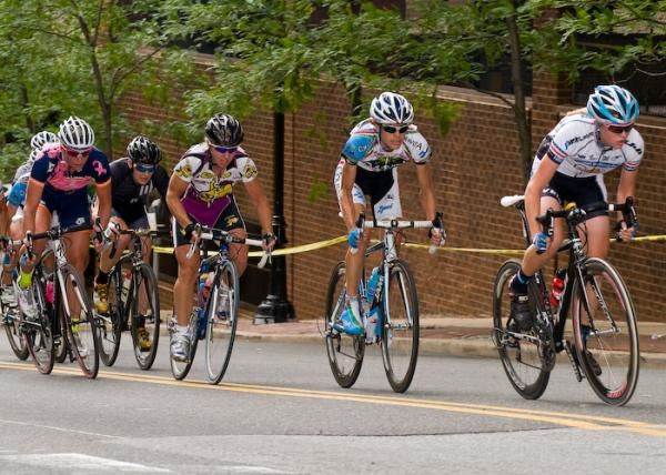 Sinead Miller (Peanut Putter &amp; Company) leads the field up a short rise.
