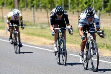 Richie Porte attacks with 10km to go.