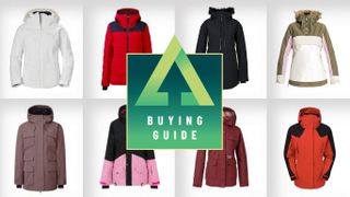 Collage of the best women's ski jackets