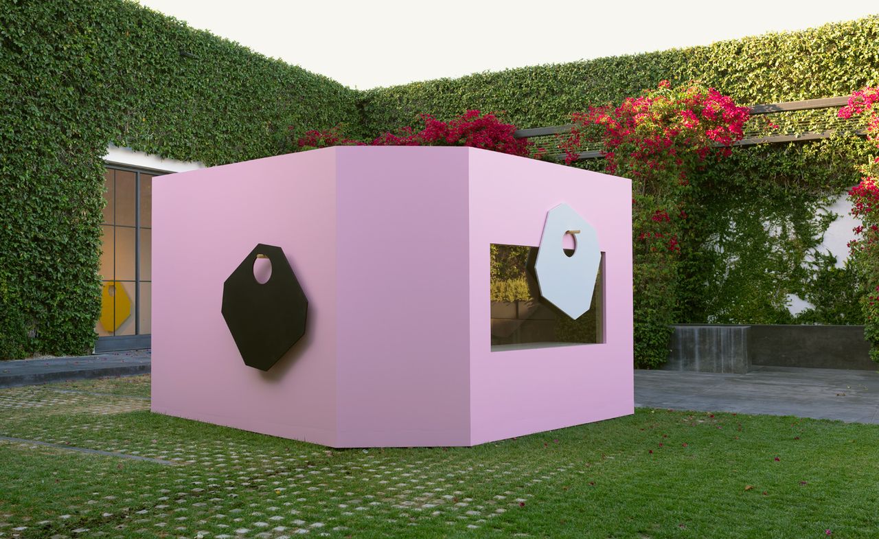 Kayne Griffin Corcoran gallery pairs Jean Pascal Flavien House temporary Pink title