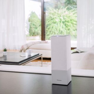 white home assistant smart speaker