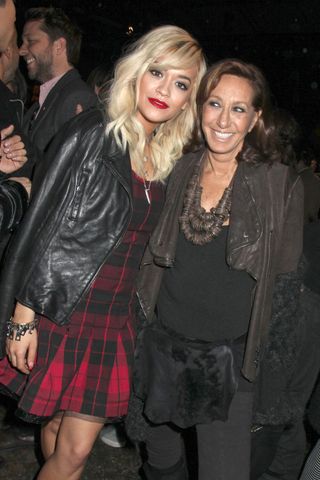 Rita Ora And Donna Karan At New York Fashion Week AW14