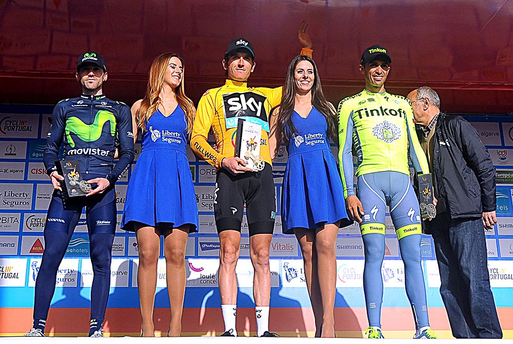 The final podium at Volta ao Algarve