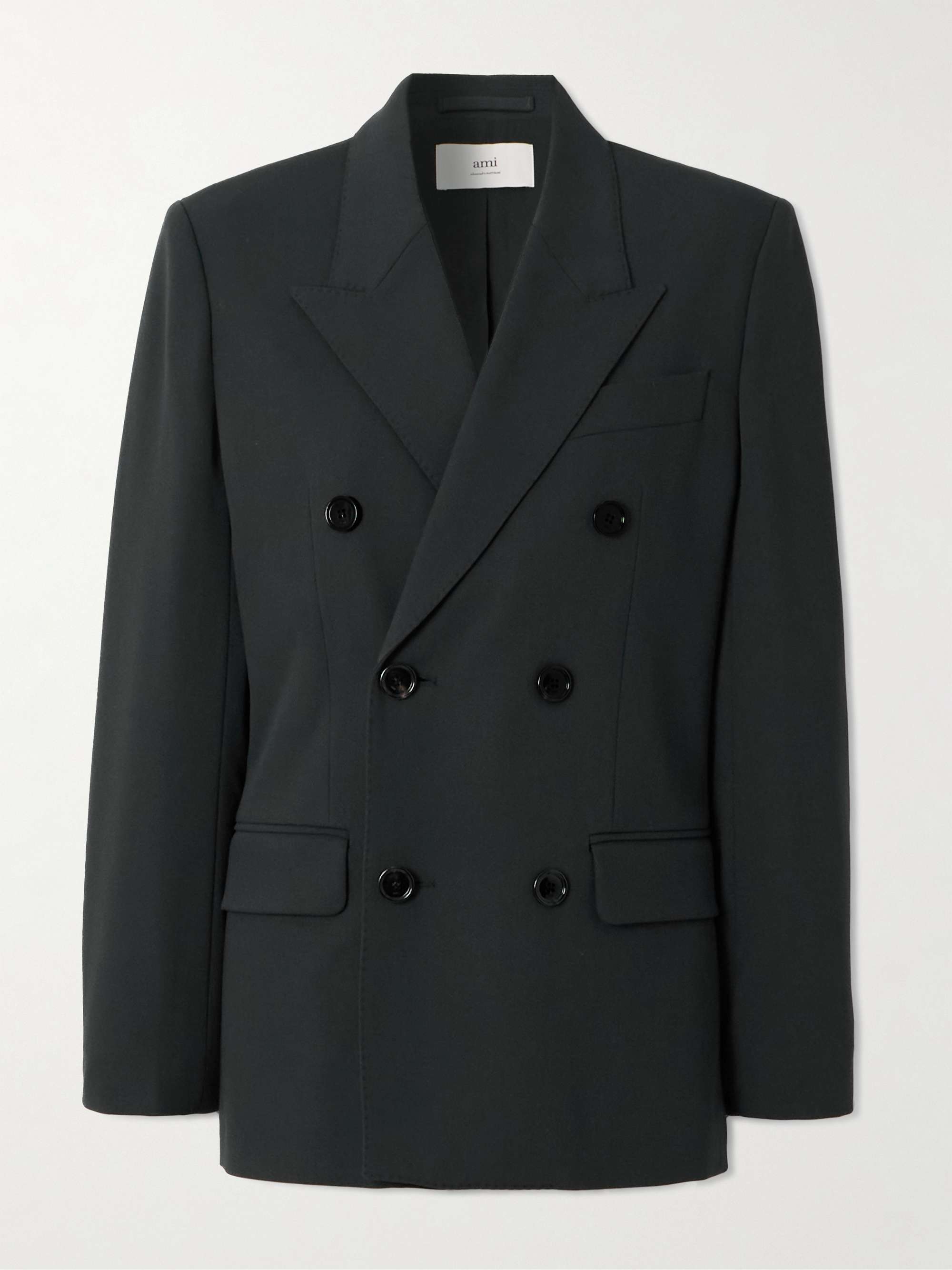 Oversized Double-Breasted Wool Blazer