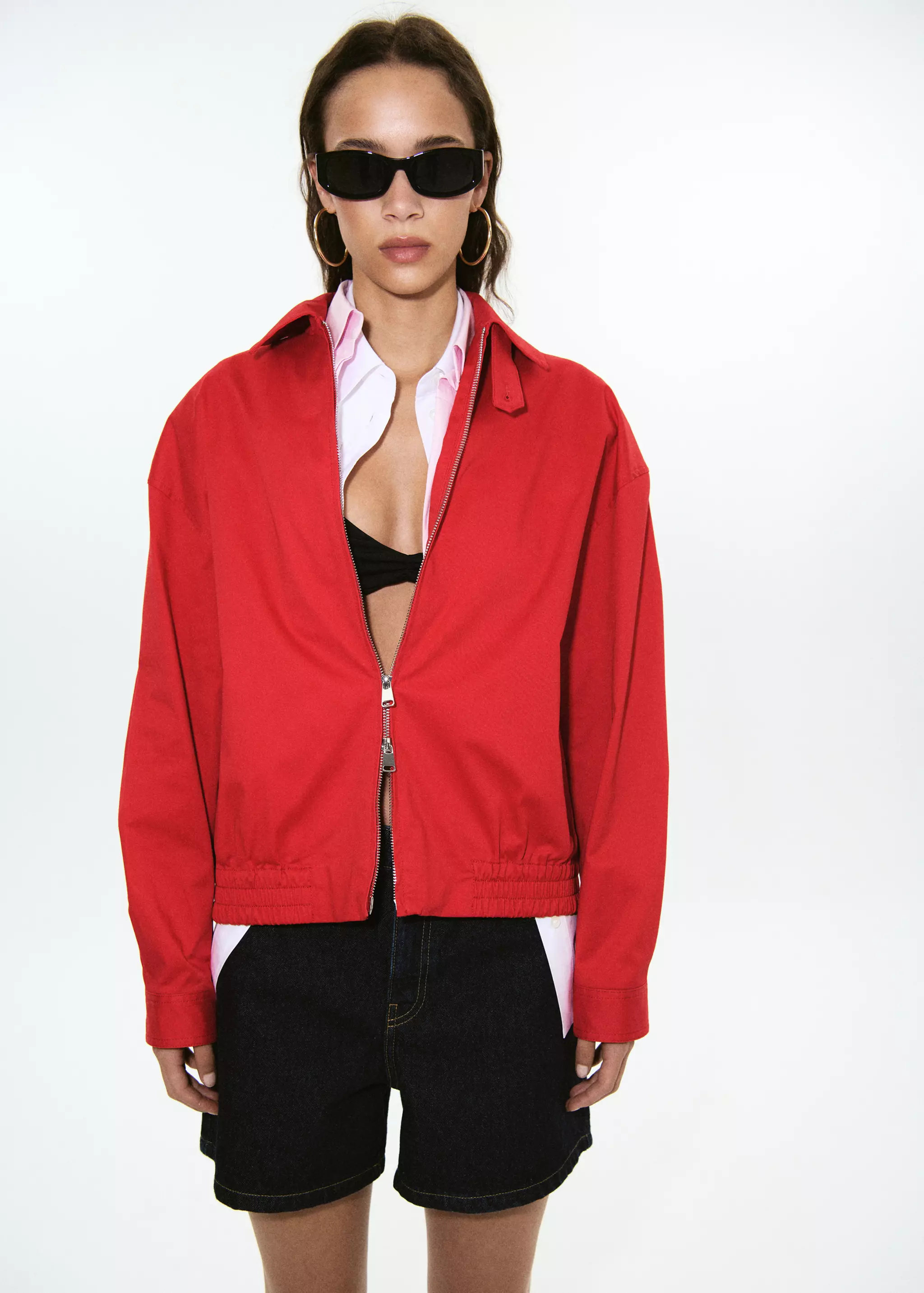 High-Neck Jacket - Women | Mango Usa