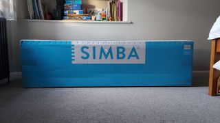 Simba Hybrid Pro mattress in its box