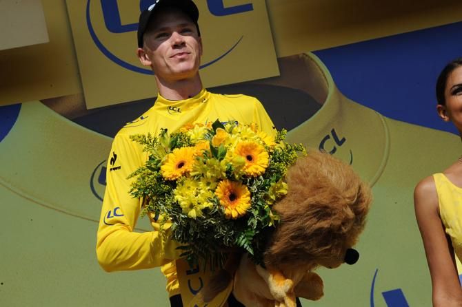 Chris Froome (Sky) in yellow