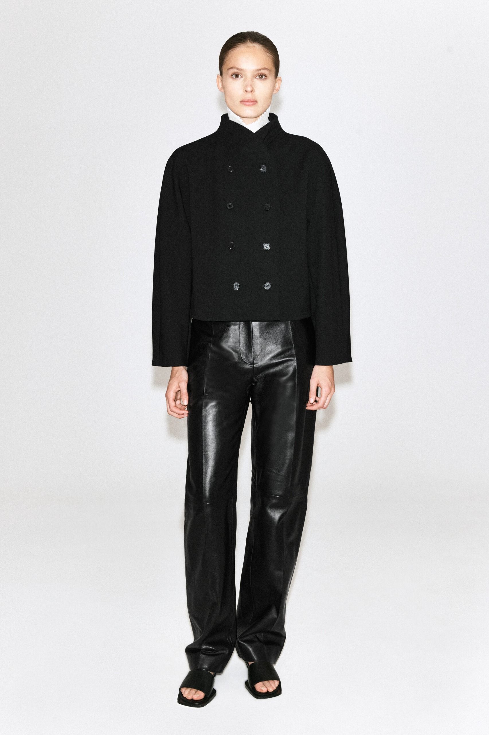 Sculpted Stand-Collar Jacket