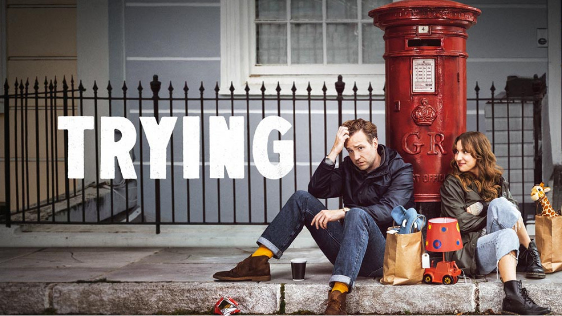A poster of Trying.