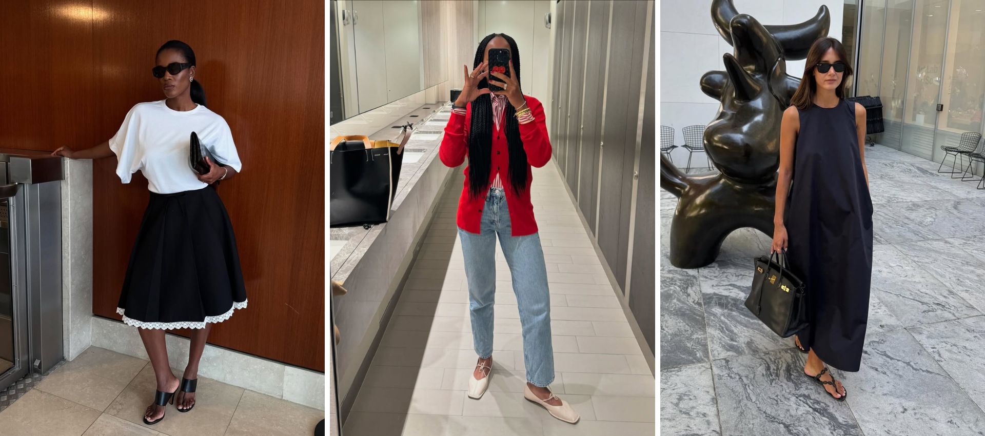Influencers wearing back to work outfits