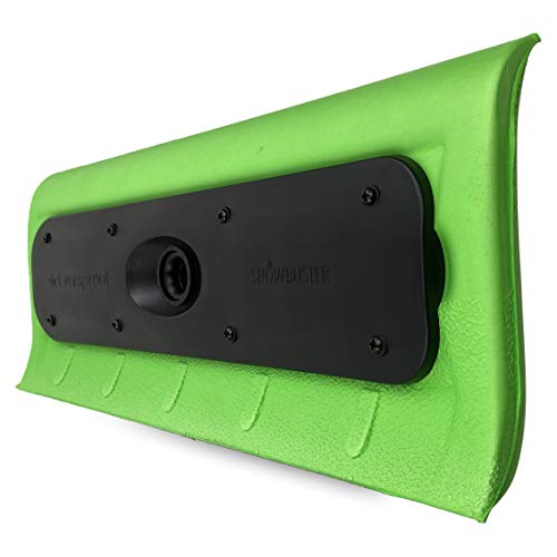 Eversprout Never-Scratch Snowbuster and Ice Scraper Attachment for Removing Snow From Vehicles (pole Not Included) | Premium Foam Snow Broom Head | Unique S-Shape Design for Push or Pull Removal