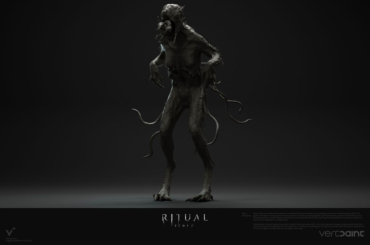 Concept art from Unreal Engine 5 horror game Rital Tides