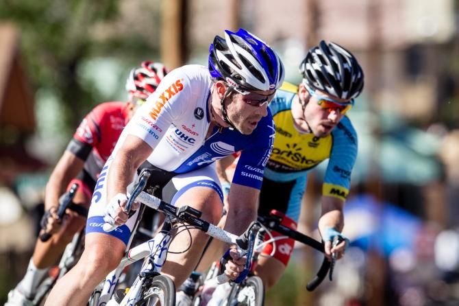 Ben Day (UnitedHealthcare) leads the mens break.